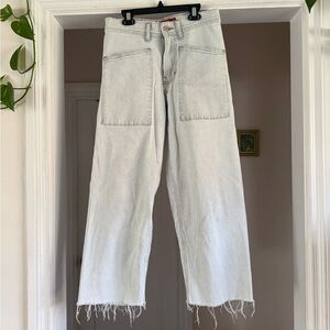 Lucky brand wide leg stripe jeans size 2 / 26